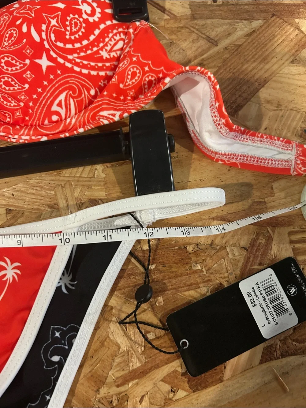 Wildfox Red Bandana Print Bikini Set - Two Piece Swimwear